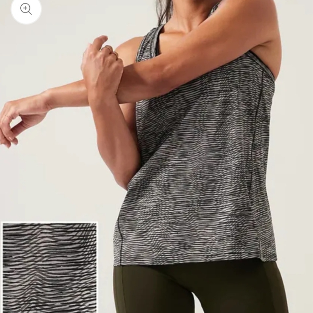 Athleta Ultimate Scoop Patterned Tank Top